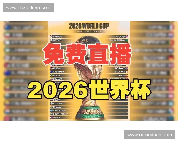 2026美加墨世界杯网络直播全攻略赛程看点观赛平台解析与实时互动指南 2026美加墨世界杯网络直播全攻略赛程看点观赛平台解析与实时互动指南